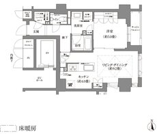 ローレルコート京都河原町三条 間取り Fタイプ