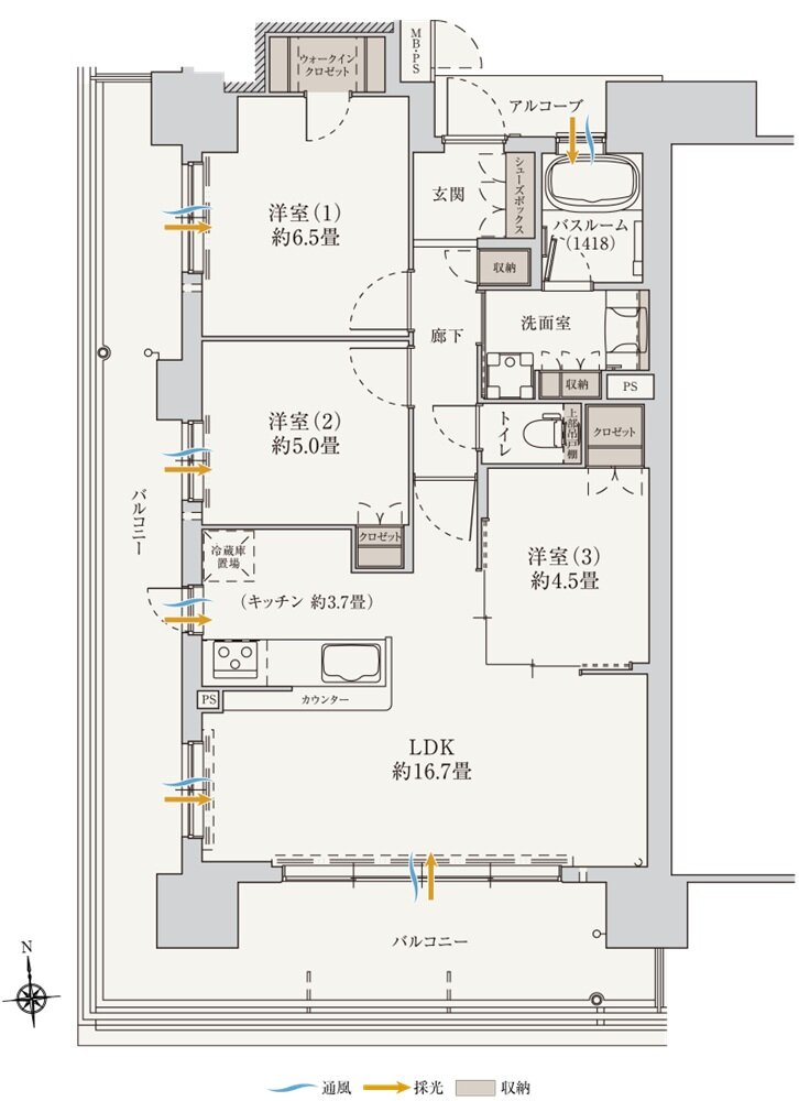 (仮称)ワコーレOSAKA ATARACITY PROJECT 間取り B2 type