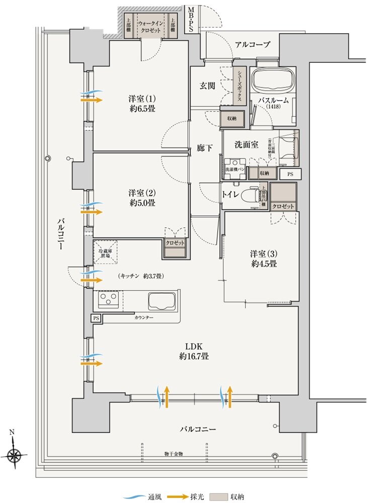 ワコーレOSAKA ATARACITY PROJECT(ワコーレシティ城北公園通) 間取り B2 type