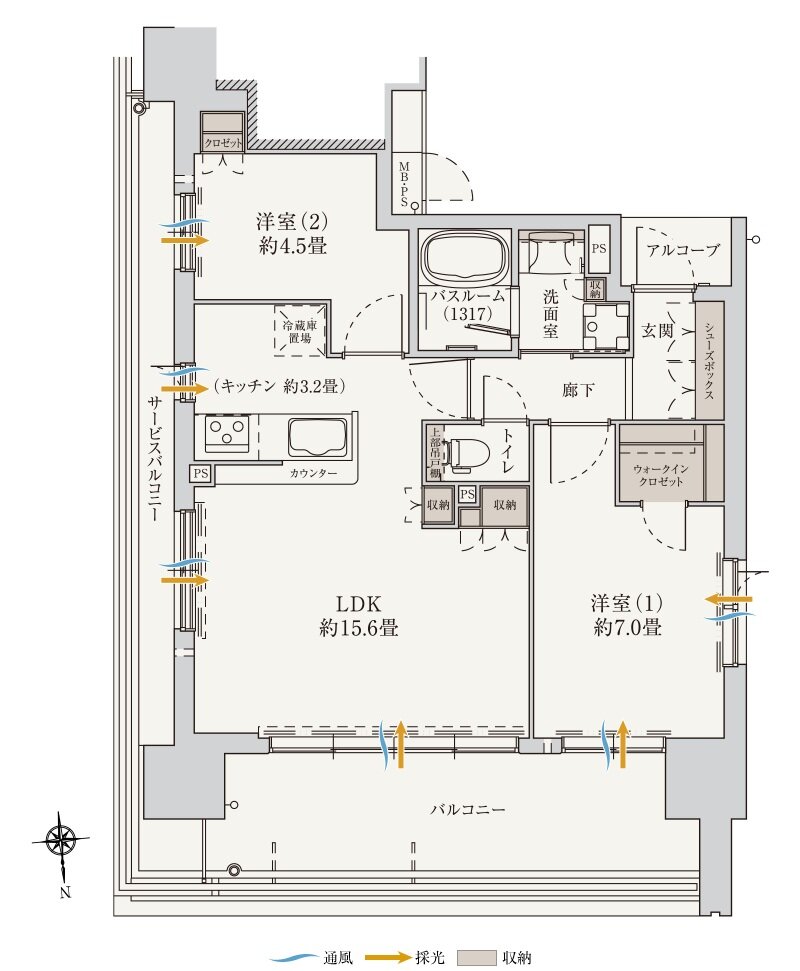 (仮称)ワコーレOSAKA ATARACITY PROJECT 間取り L2 type