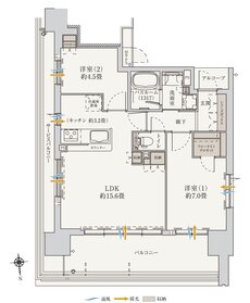 （仮称）ワコーレOSAKA ATARACITY PROJECT 間取り L2 type