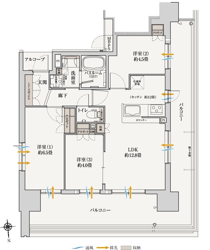 ワコーレOSAKA ATARACITY PROJECT(ワコーレシティ城北公園通) 間取り A2 type
