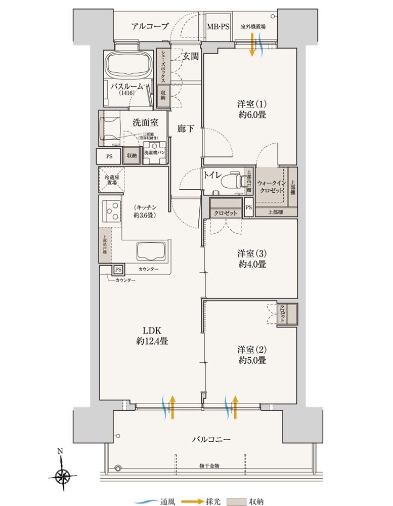 (仮称)ワコーレOSAKA ATARACITY PROJECT 間取り C type