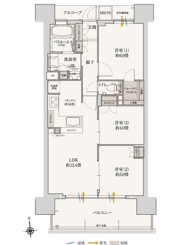 （仮称）ワコーレOSAKA ATARACITY PROJECT 間取り C type