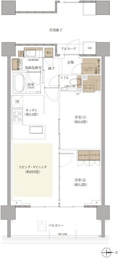プラウド弦巻ガーデンテラス 間取り G' type