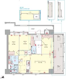 プラウディアコート越来 間取り B type