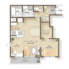 メリディアン多賀城高橋 間取り 201号室