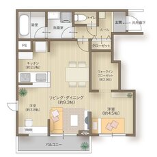 メリディアン多賀城高橋 間取り 301号室