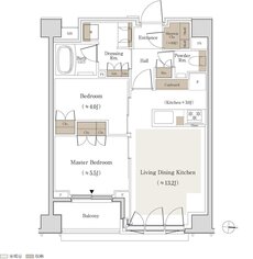 パークホームズ錦糸町北斎通り 間取り B2タイプ