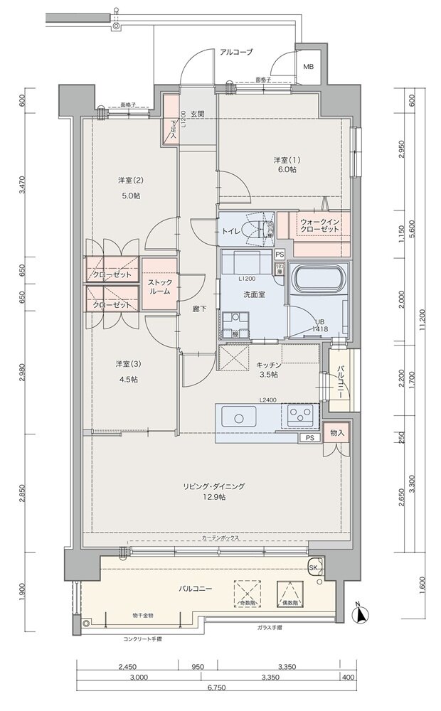 ロフティスクエア 一宮八幡 間取り C type
