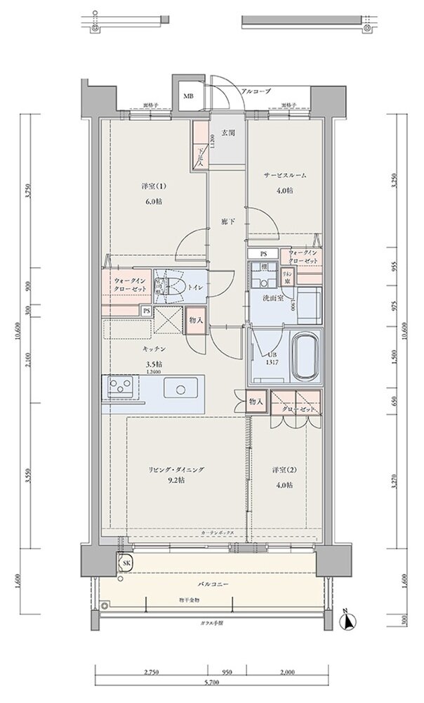 ロフティスクエア 一宮八幡 間取り B type