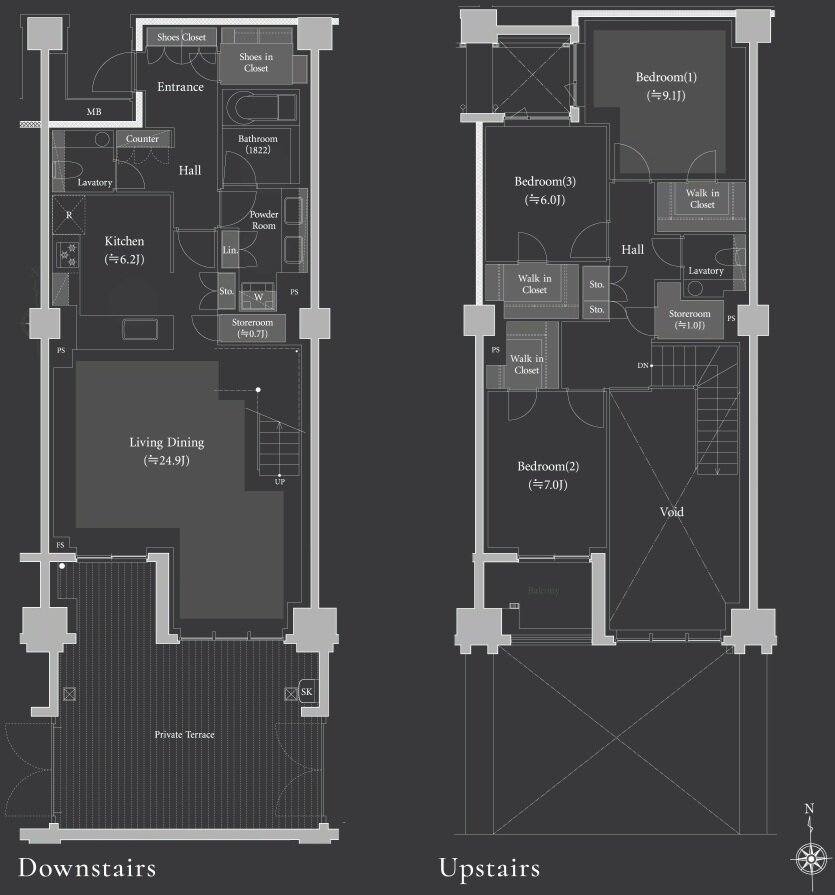 プレミスト代沢 Hillside Forest 間取り B2 type