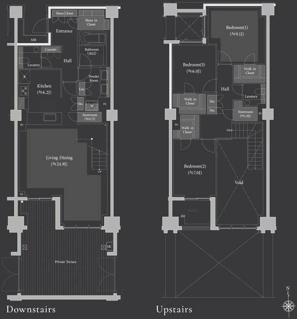 プレミスト代沢 Hillside Forest 間取り B2 type
