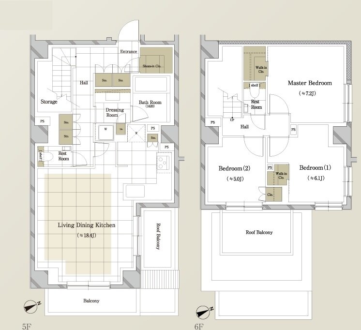 ディアナコート大井町翠景 間取り O TYPE