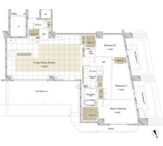 ディアナコート大井町翠景 間取り Q type