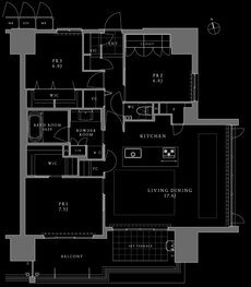 ロイヤルガーデン番町ザ・プレミアム 間取り 96-F TYPE