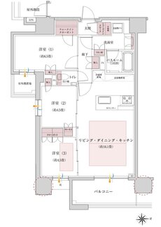 イノバス名古屋フロント 間取り Aタイプ