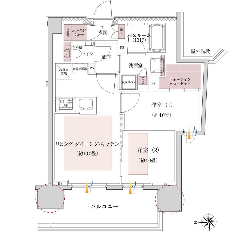イノバス名古屋フロント 間取り Dタイプ