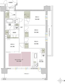関西圏最大級・JR新快速停車駅・駅徒歩1分プロジェクト 間取り Xタイプ