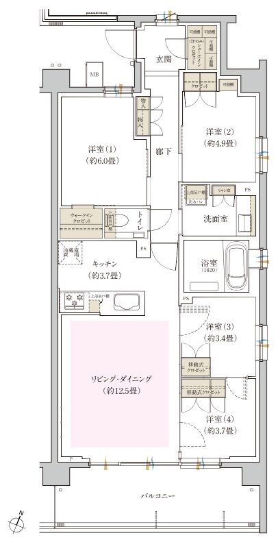 リビオ篠崎 間取り G type