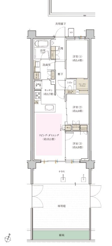 リビオ篠崎 間取り Dg type