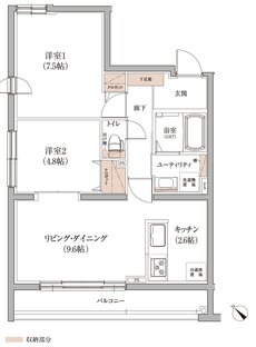 アイムテラス福住 間取り B type（EAST）