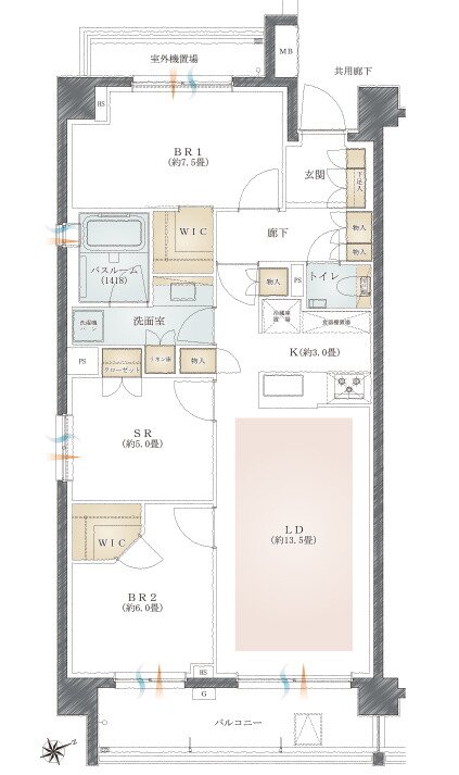 イノバス吉祥寺アベニュー 間取り Eタイプ