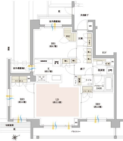 イノバス吉祥寺アベニュー 間取り F1タイプ
