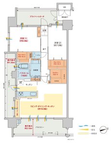 ヴェルディ・ザ・タワー広島Sta. 間取り A type menu1