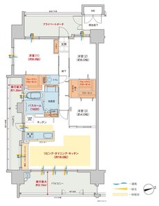 ヴェルディ・ザ・タワー広島Sta. 間取り A type menu2