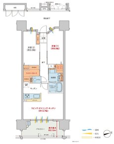 ヴェルディ・ザ・タワー広島Sta. 間取り B2 type