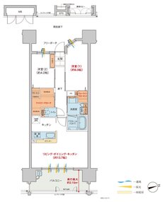 ヴェルディ・ザ・タワー広島Sta. 間取り B3 type menu1