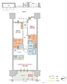 ヴェルディ・ザ・タワー広島Sta. 間取り B3 type menu2