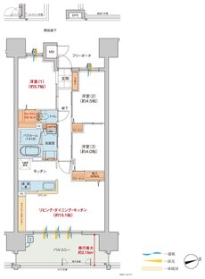 ヴェルディ・ザ・タワー広島Sta. 間取り C2 type