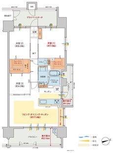 ヴェルディ・ザ・タワー広島Sta. 間取り D type menu2