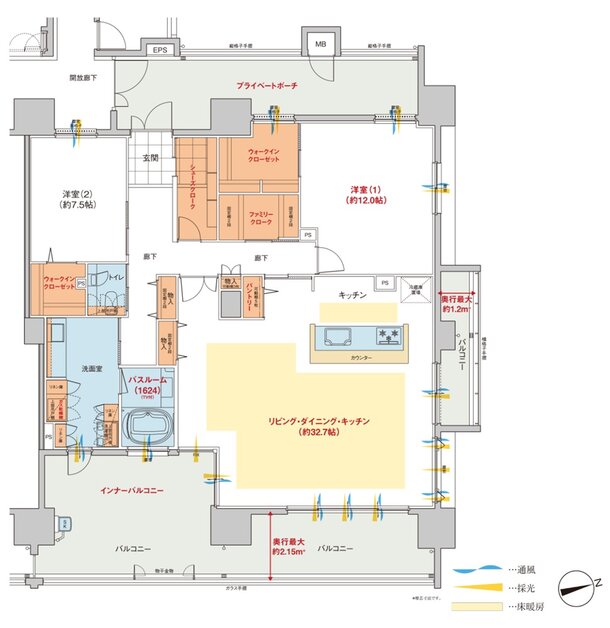 ヴェルディ・ザ・タワー広島Sta. 間取り J type menu