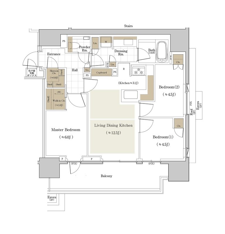 パークコート千代田麹町 間取り 69Fタイプ