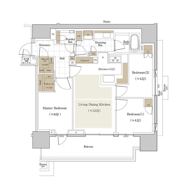 パークコート千代田麹町 間取り 69Fタイプ