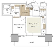 パークコート千代田麹町 間取り 35Eタイプ