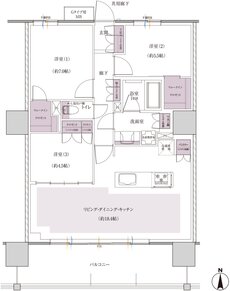 レーベン小田原 SKYS THE TOWER 間取り G type