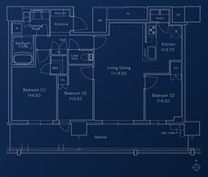 J.GRAN TOWER 京都向日町 間取り CC TYPE（31F~34F）