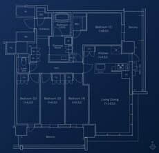 J.GRAN TOWER 京都向日町 間取り CD TYPE（31F~34F）