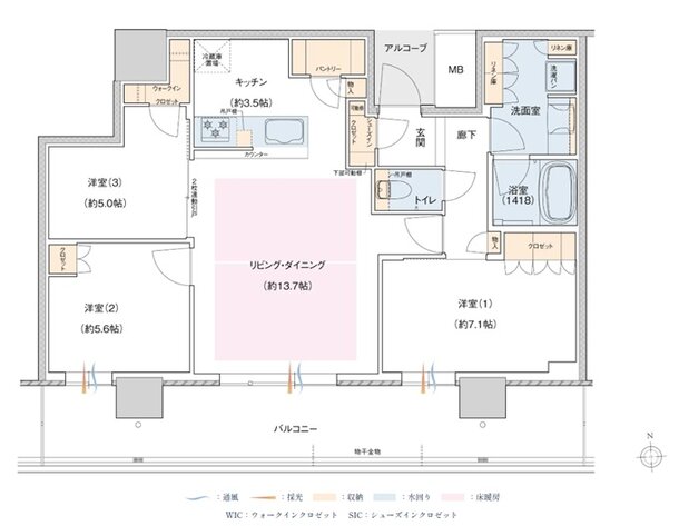 J.GRAN TOWER 京都向日町 間取り BB TYPE