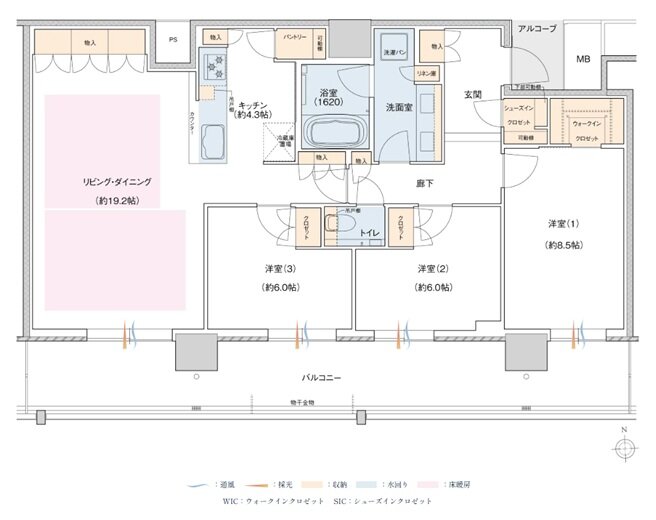 J.GRAN TOWER 京都向日町 間取り DB TYPE