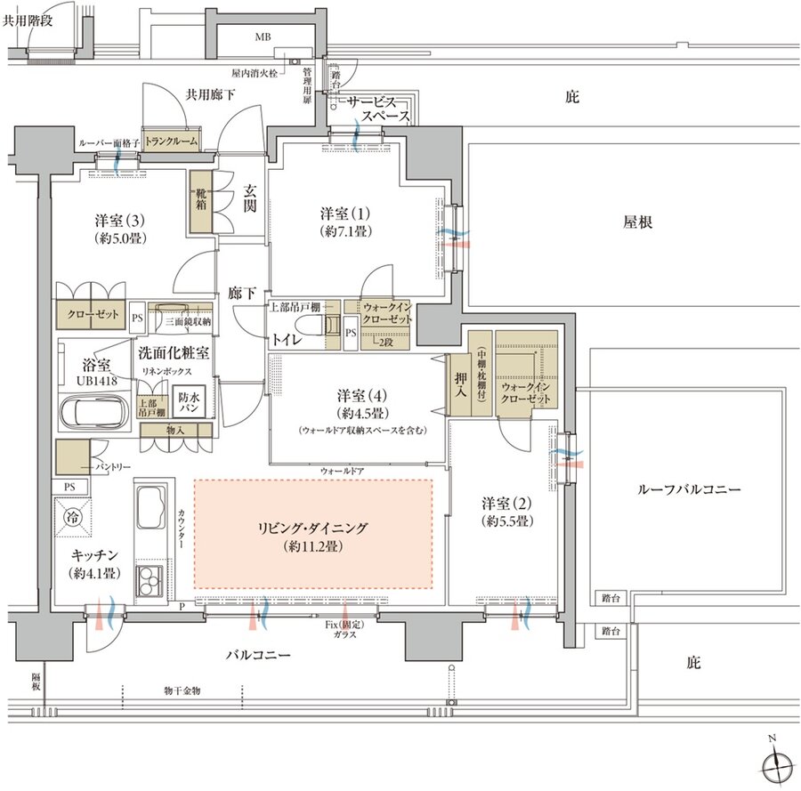 プラウド長町南コンフォート 間取り I2r type