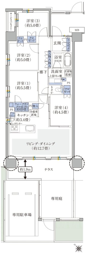 ハイムスイート新狭山 間取り Ag TYPE
