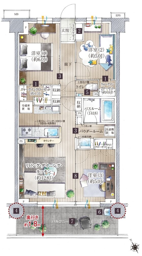 ガーラ・レジデンス藤沢 間取り G2 type