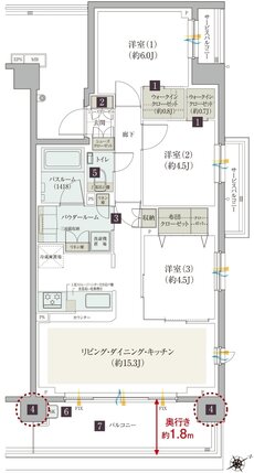 ガーラ・レジデンス藤沢 間取り A type