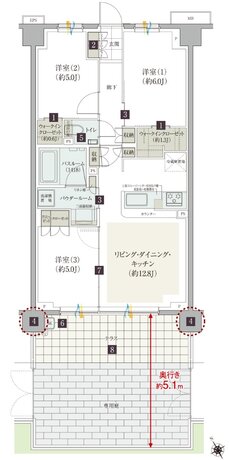 ガーラ・レジデンス藤沢 間取り G3g type