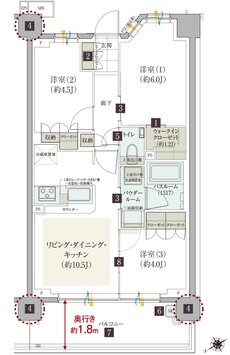 ガーラ・レジデンス藤沢 間取り J type